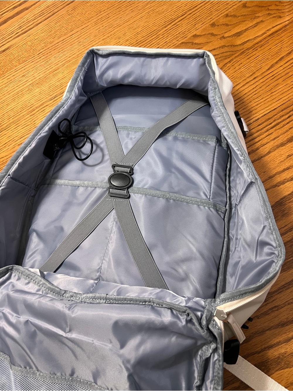 Light beige Travel Backpack with Organized Interior